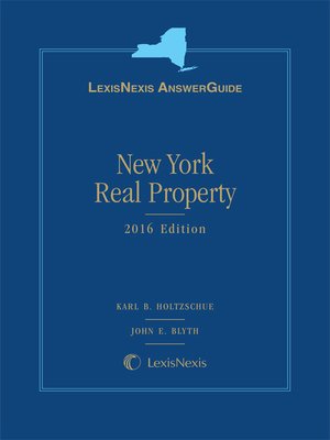 cover image of LexisNexis AnswerGuide New York Real Property